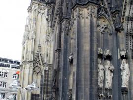 Portico made of different stone from different epochs